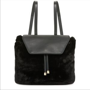 NWOT Neiman Marcus Megan FauxFur Backpack